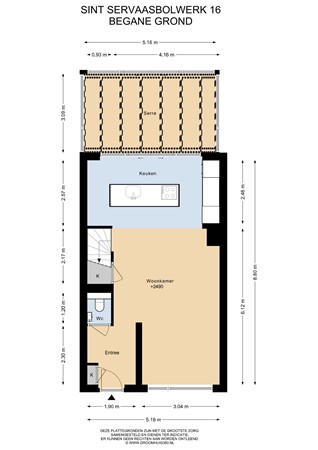 Floorplan - Sint Servaasbolwerk 16, 6211 NB Maastricht